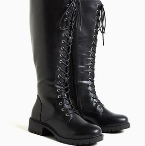 Torrid Knee-high Combat Boots Size 8.5 Wide